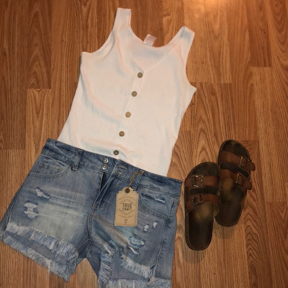Denim shorts